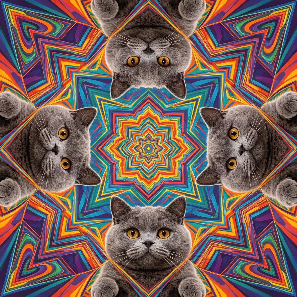 貓咪物語 - 萬花筒中的英短：貓咪的視覺奇幻世界