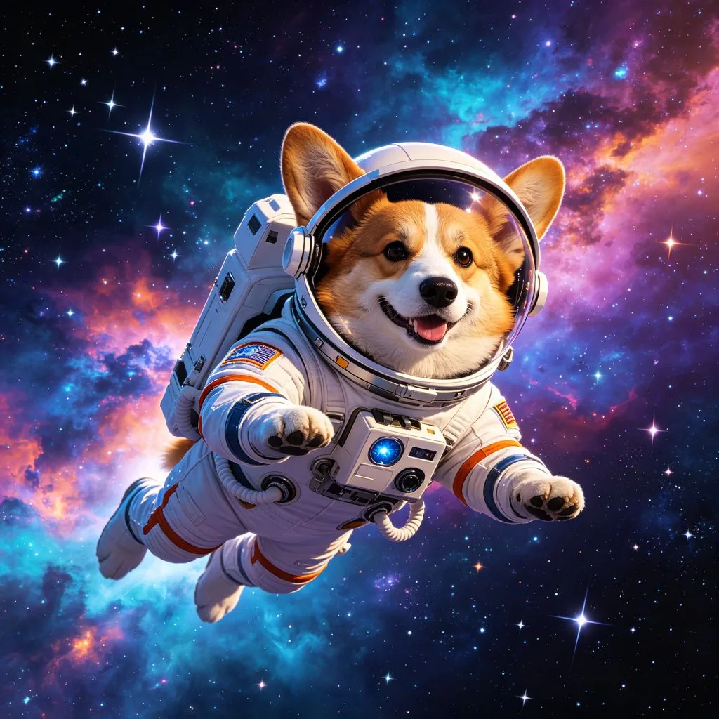 狗狗日記 - 太空宇航員的柯基：狗狗的太空夢