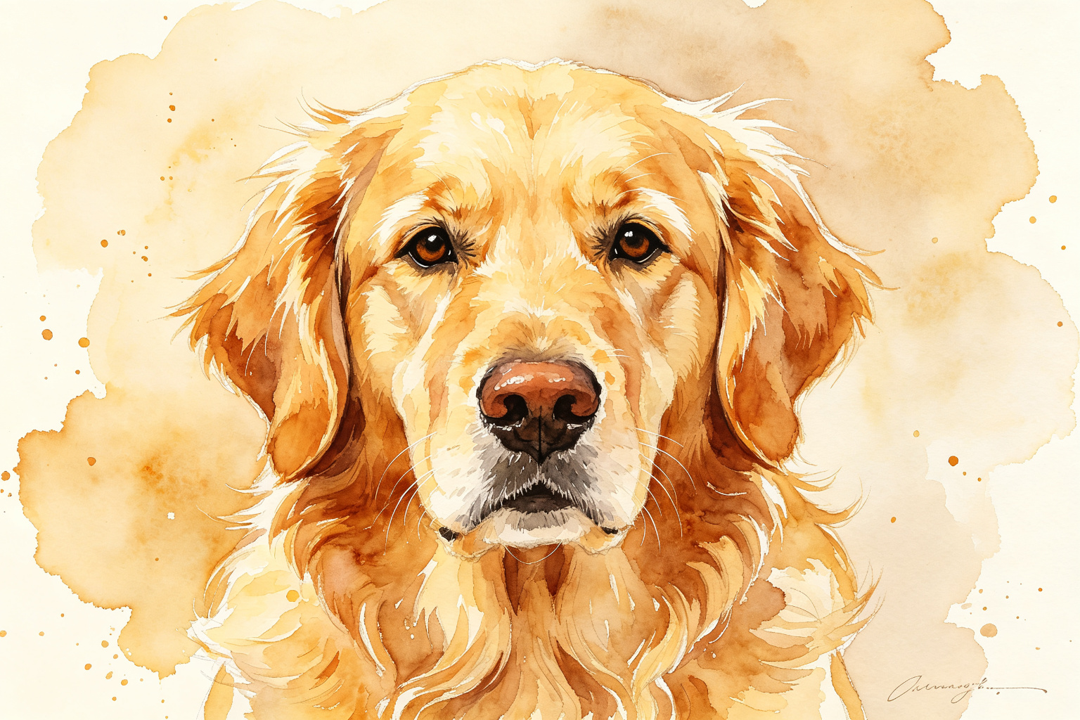 水彩畫中的黃金獵犬:用藝術記錄寵物的美好 - 黃金獵犬水彩畫肖像,用藝術記錄寵物的美好 ZooTecture 黃金獵犬水彩畫肖像,用藝術記錄寵物的美好 - 水彩畫中的黃金獵犬:用藝術記錄寵物的美好
