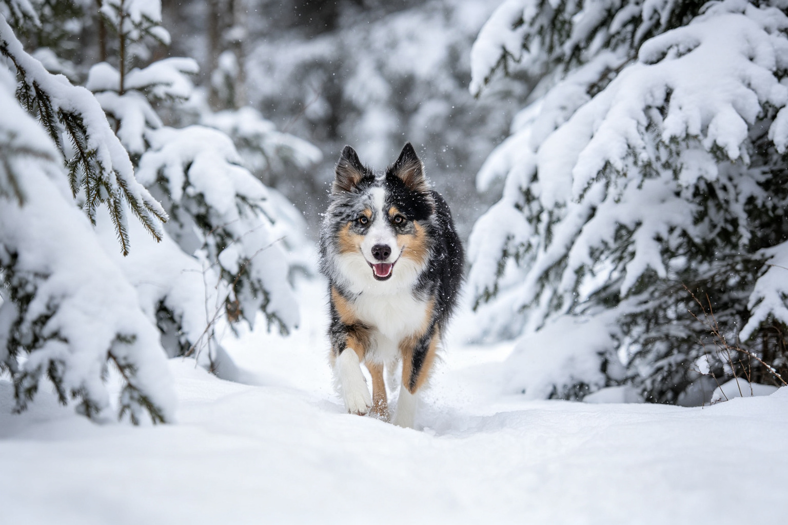雪地森林的狗狗:冬季戶外探險 - 狗狗在雪地森林中奔跑,冬季戶外探險 ZooTecture 狗狗在雪地森林中奔跑,冬季戶外探險 - 雪地森林的狗狗:冬季戶外探險